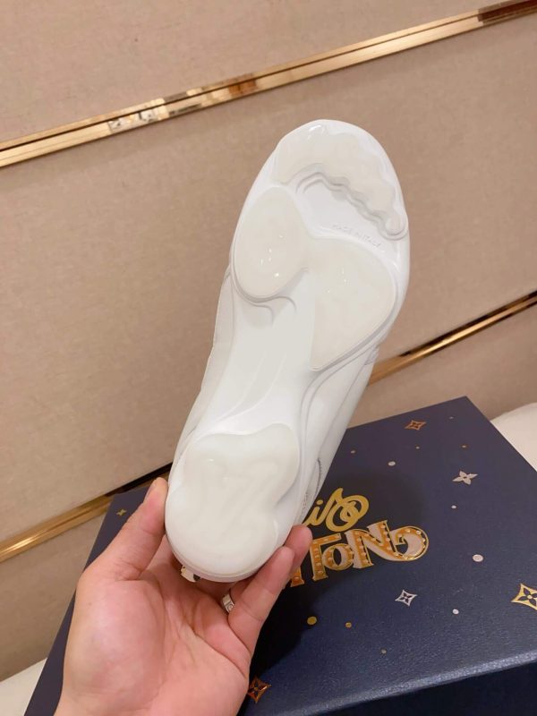 Louis Vuitton LV White Footprint Soccer Sneaker