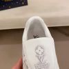 Louis Vuitton LV White Footprint Soccer Sneaker