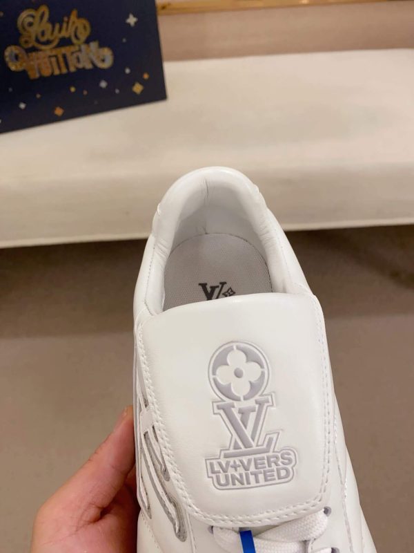 Louis Vuitton LV White Footprint Soccer Sneaker