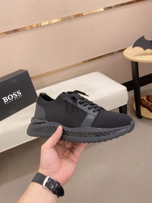 BOSS TTNM Evo Trainers with Knitted Upper Black