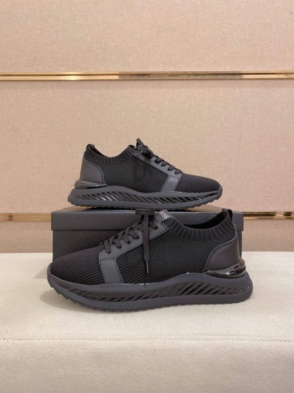 BOSS TTNM Evo Trainers with Knitted Upper Black