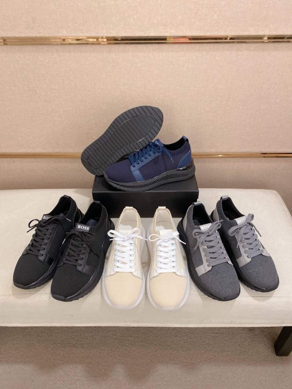 BOSS TTNM Evo Trainers with Knitted Upper Black