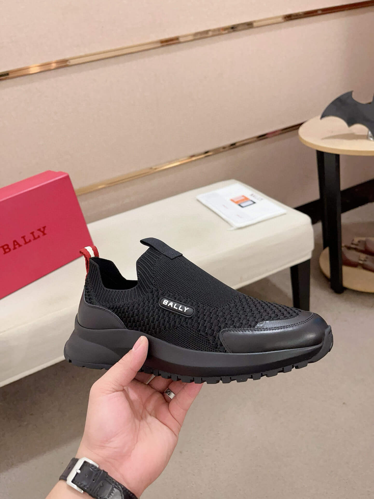 Bally Dewan Outline Sneaker In All Black 7 Bally Dewan Outline Sneaker In All Black - Image 7