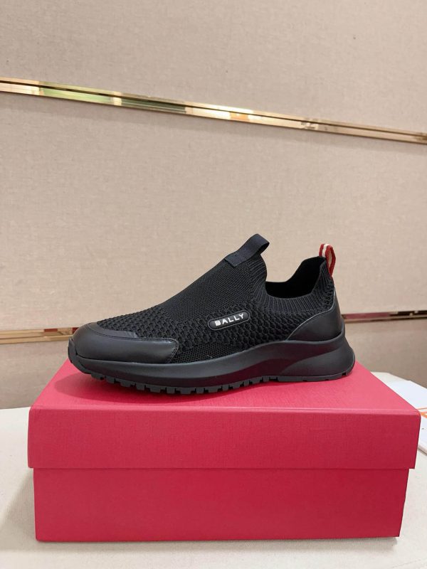 Bally Dewan Outline Sneaker In All Black