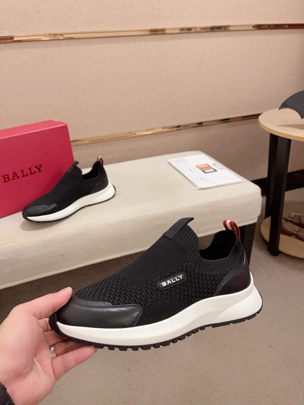 Bally Dewan Outline Sneaker In Black Knit
