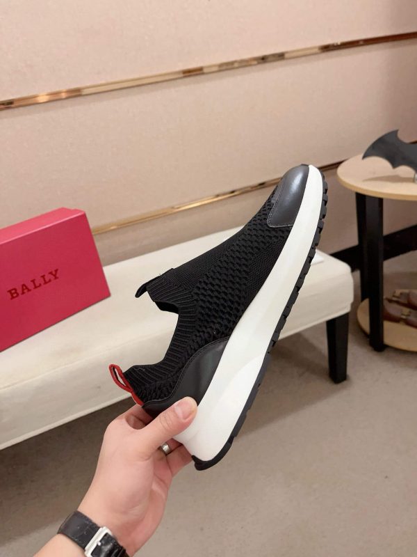Bally Dewan Outline Sneaker In Black Knit