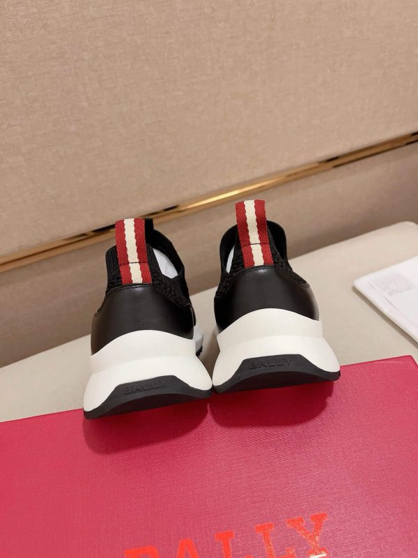 Bally Dewan Outline Sneaker In Black Knit