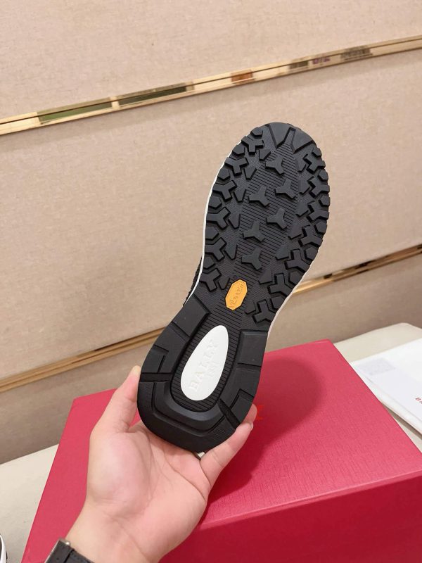 Bally Dewan Outline Sneaker In Black Knit