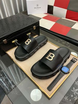 Balmain B Logo Slides