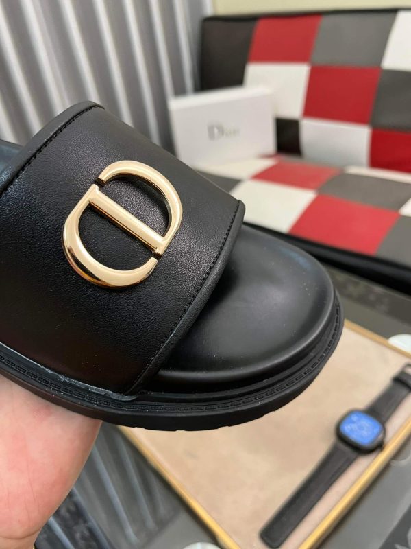 blackDior30Montaigneslidesandal_1 Dior CD Signature Slide Sandals in Black