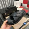 Dior Alias Black Leather Sandals