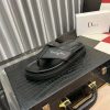 Dior Black Thong Sandals