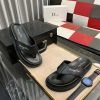 Dior Black Thong Sandals