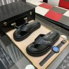 Dior Black Thong Sandals