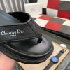 Dior Black Thong Sandals
