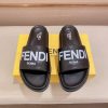 Fendi Roma Slides Black
