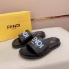 Fendi Roma Slides Black