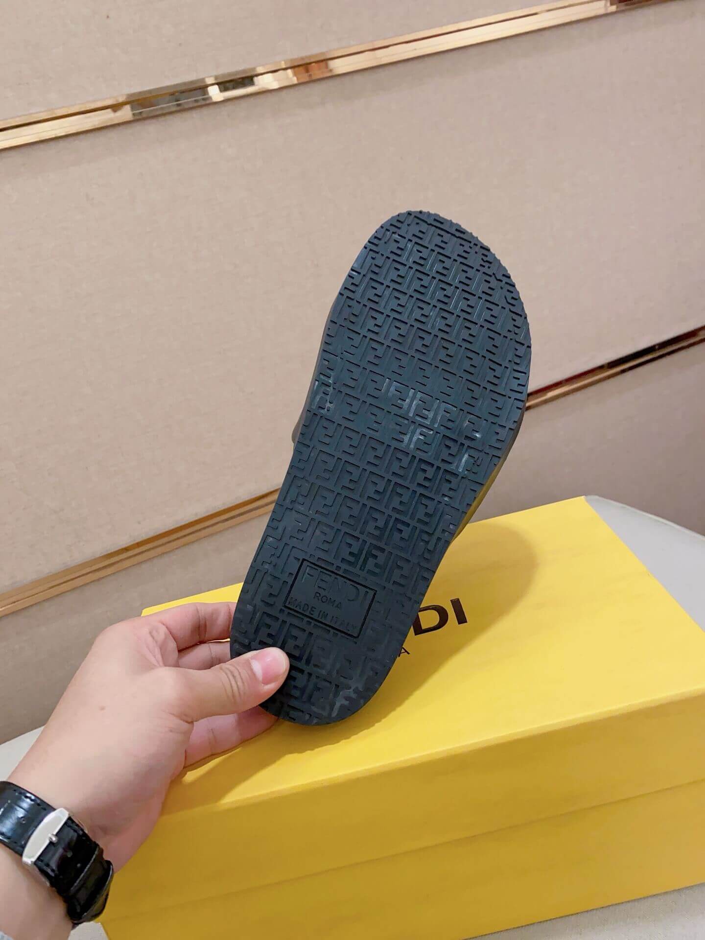 Fendi Roma Slides Black 7 Fendi Roma Slides Black - Image 7