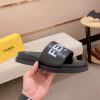 Fendi Roma Slides Black