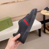 Gucci Ace Black GG Supreme Canvas Trainer with Web
