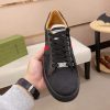 Gucci Ace Black GG Supreme Canvas Trainer with Web