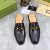 Gucci Black Leather Princetown Slipper
