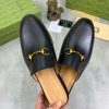 Gucci Black Leather Princetown Slipper