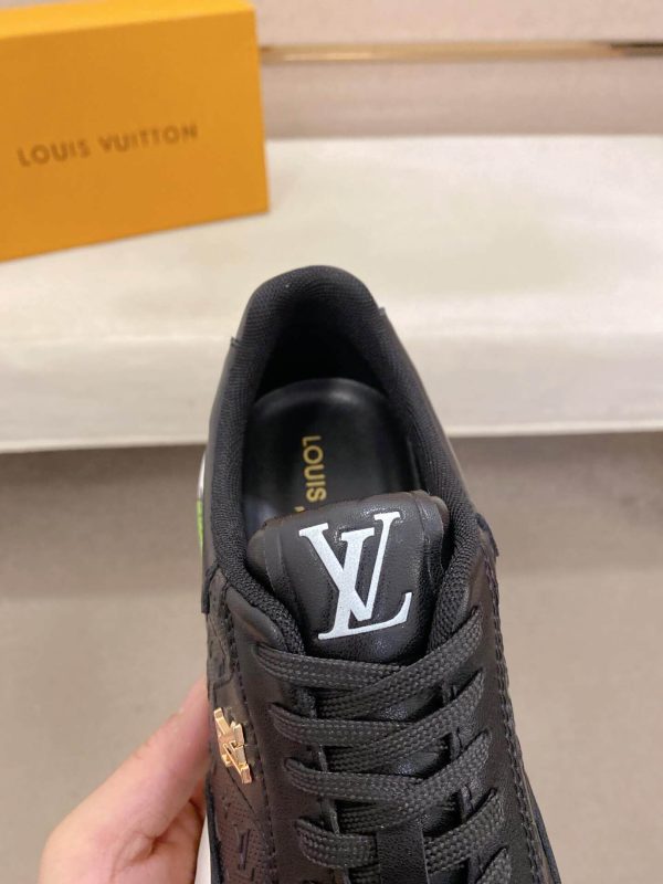 blackLouisVuittonRunAwaysneaker_3 LV Run Away Sneaker in Black Monogram Debossed Leathe