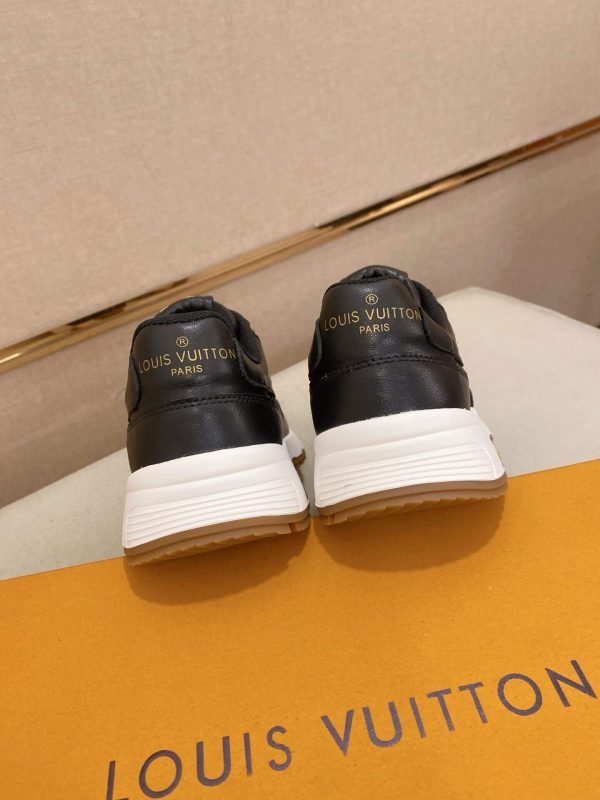 blackLouisVuittonRunAwaysneaker_6 (1) LV Run Away Sneaker in Black Monogram Debossed Leathe