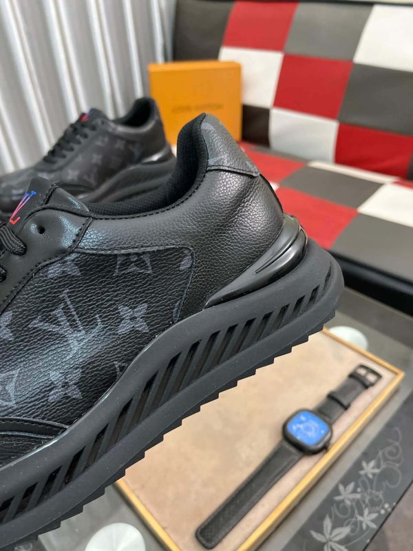 Louis Vuitton Run Away Sneaker in Black Monogram Canvas