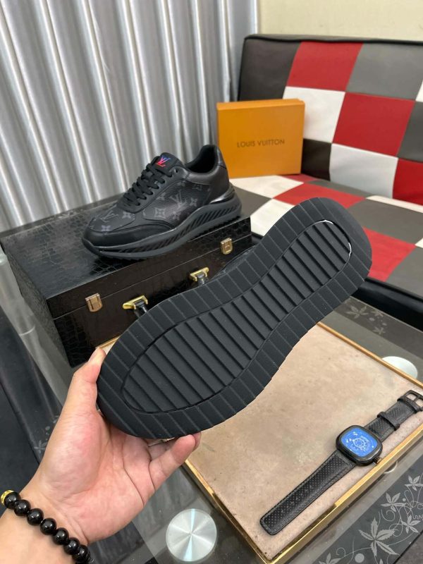 Louis Vuitton Run Away Sneaker in Black Monogram Canvas