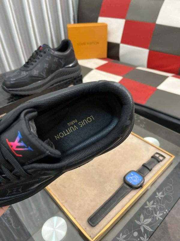 Louis Vuitton Run Away Sneaker in Black Monogram Canvas