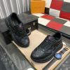 Louis Vuitton Run Away Sneaker in Black Monogram Canvas