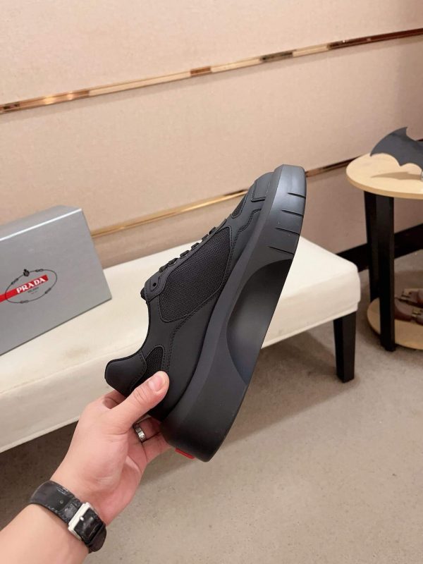 Prada America's Cup Re-Nylon Sneaker in Black