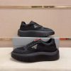 Prada America's Cup Re-Nylon Sneaker in Black