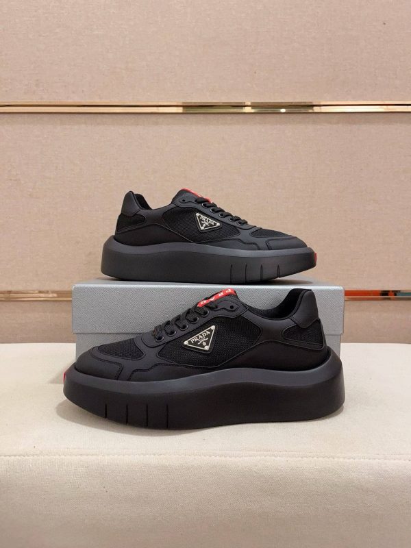 Prada America's Cup Re-Nylon Sneaker in Black