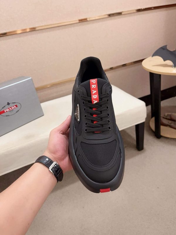Prada America's Cup Re-Nylon Sneaker in Black