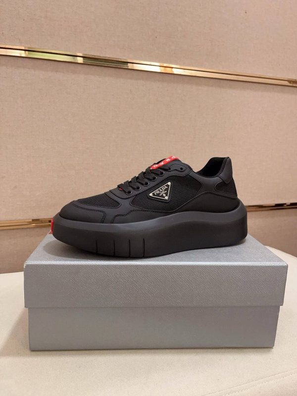 Prada America's Cup Re-Nylon Sneaker in Black