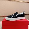 Valentino Garavani VLTN Black Canvas Slip-On Sneakers