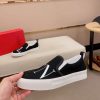 Valentino Garavani VLTN Black Canvas Slip-On Sneakers