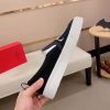 Valentino Garavani VLTN Black Canvas Slip-On Sneakers