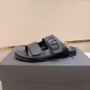 Valentino Garavani VLogo Sandals in Black Leather