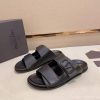 Valentino Garavani VLogo Sandals in Black Leather
