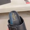 Valentino Garavani VLogo Sandals in Black Leather