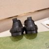 Gucci Men's Black Leather Loafer with Web