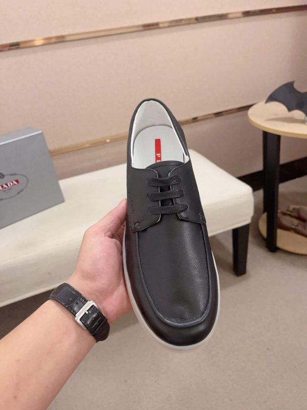 blackleatherloaferbyPrada_2 Prada Black Leather Lace-Up Loafer