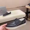 blackleatherloaferbyPrada_8 Prada Black Leather Lace-Up Loafer