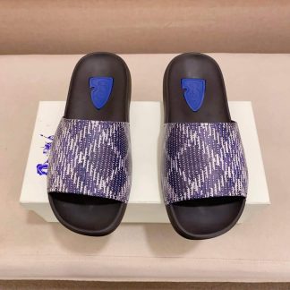 Burberry Purple Check Dive Slides