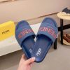 Fendi Roma Slides Blue