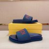 Fendi Roma Slides Blue